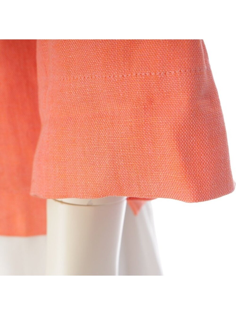 Chanel Linen CC Logo Coco Button Collarless Jacket Pink - Picture 6 of 10